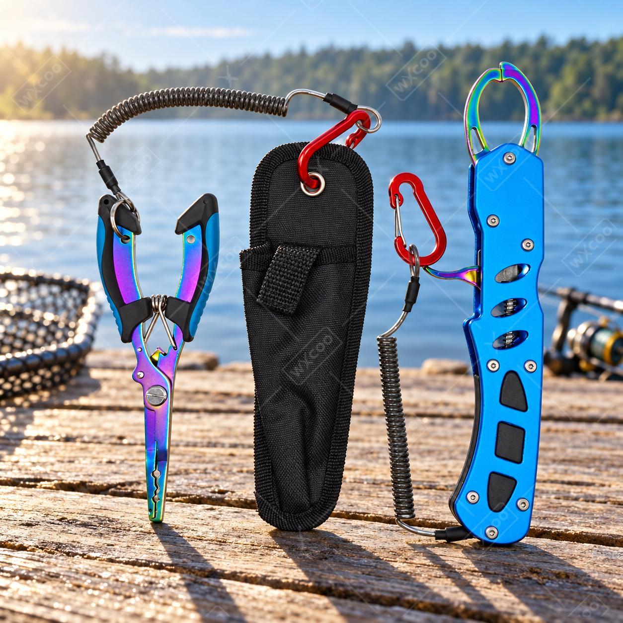 Fishing Hook Remover - 블루 티타늄 코팅된 해수용 낚시용 플라이어,