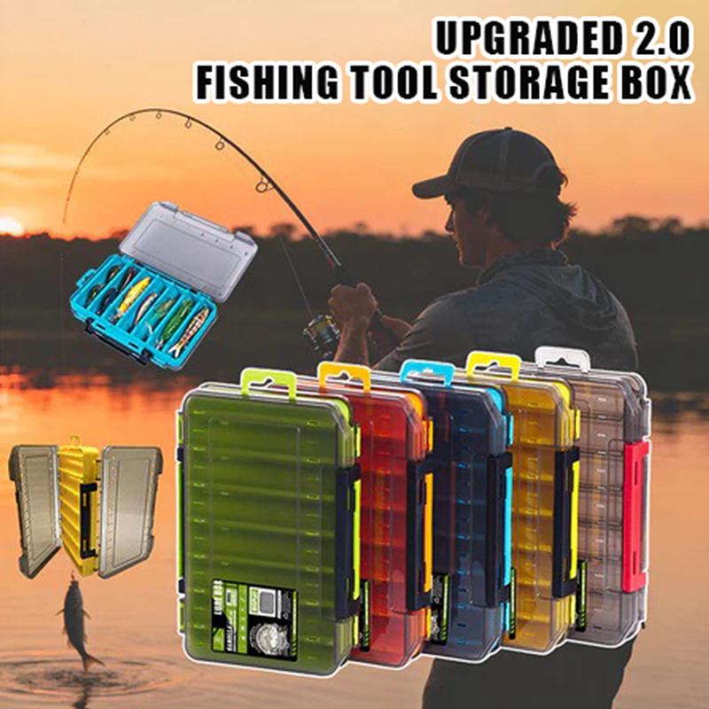 Fishing Hook Box - 양면형 컴팩트 태클 박스 - 루어,