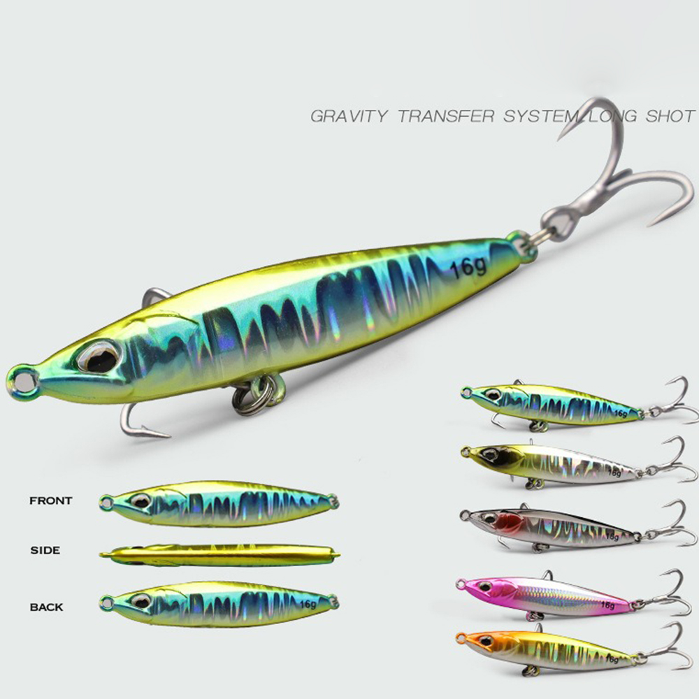 지깅 낚시 루어 금속 지깅 미끼 9g 16g 21g 투 - Fishing Hook Treble 리뷰 및 가격