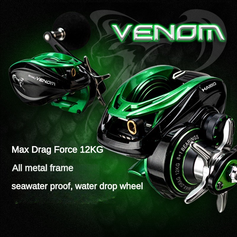 HAIBO-베놈 바다낚시 릴, 8 + 1BB 워터 드롭 - Abu Garcia Reel Max 리뷰 및 가격