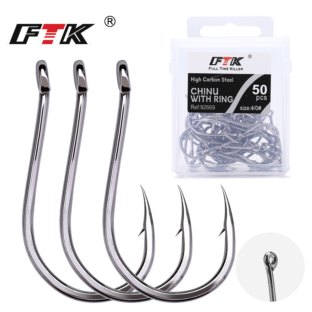 FTK CHINU 링형 미늘가 있는 낚시바늘 1/0 # - Fishing Hook Offset 리뷰 및 가격