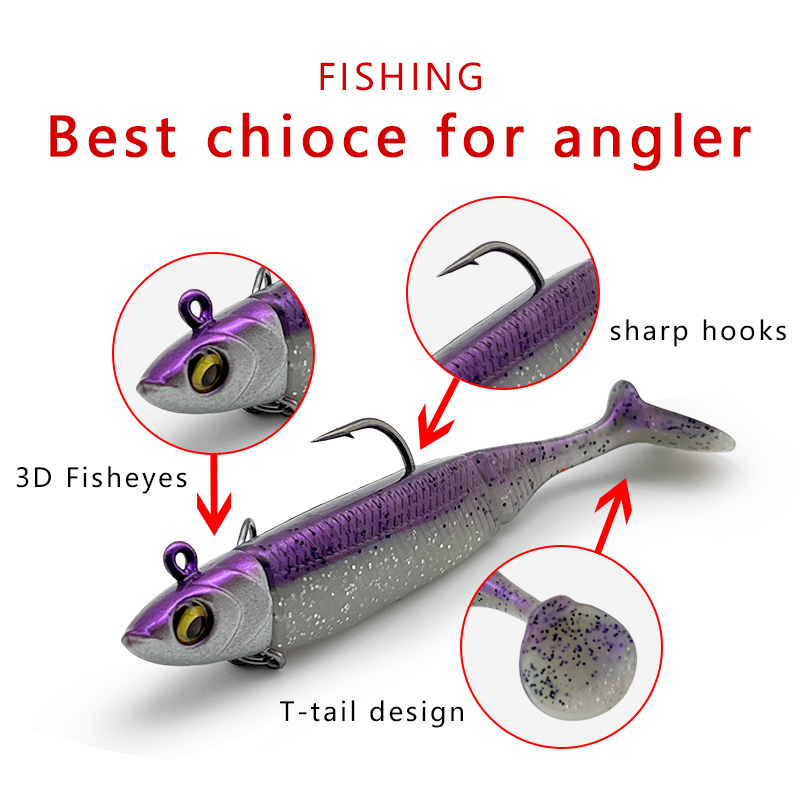 납으로 코팅된 6개의 낚시용 루어, 초장거리 캐스팅이  - Fishing Hook Treble 리뷰 및 가격